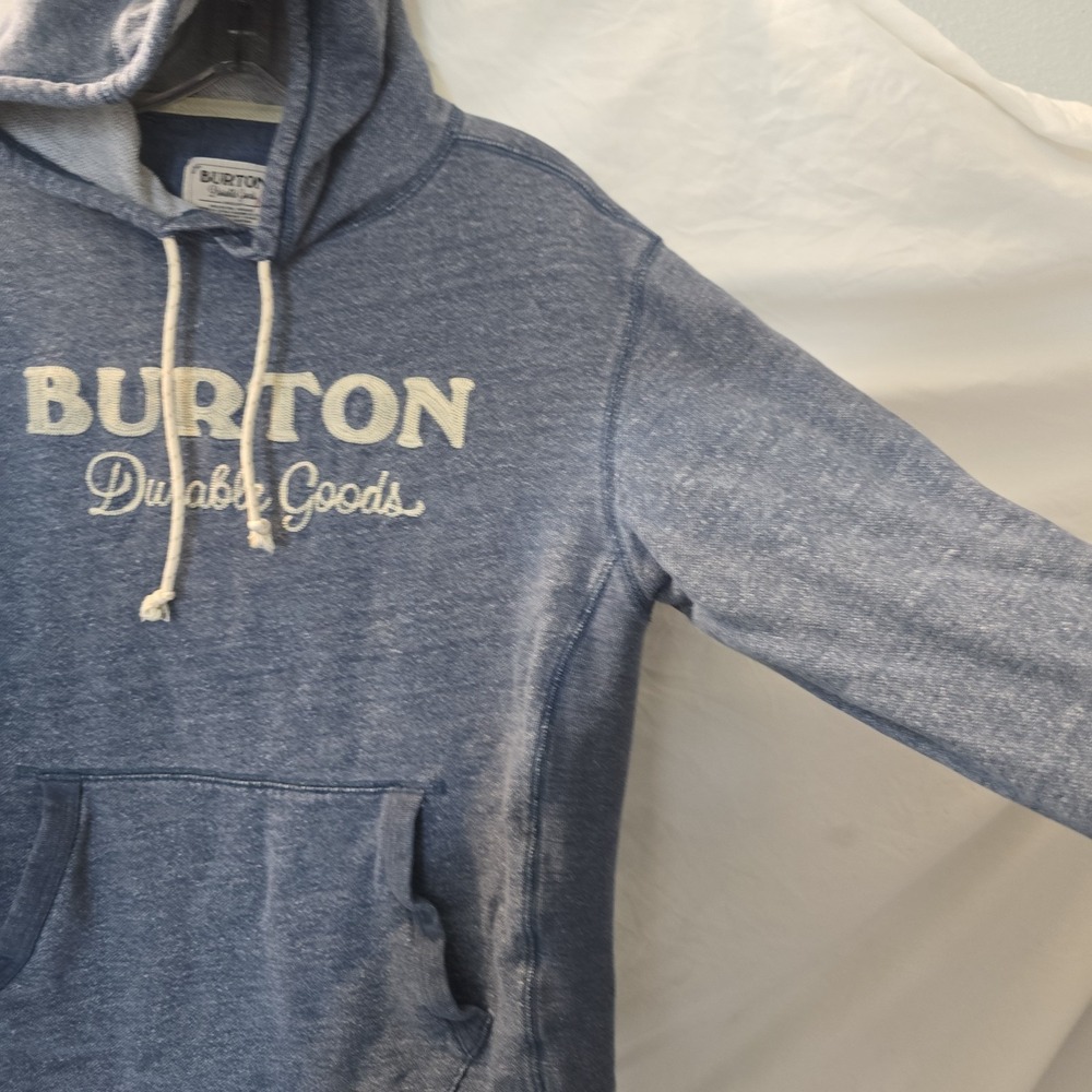 Burton Women's Hoodie Sweatshirt Blue Size S "Burton Durable Goods" Spellout‎ - Picture 7 of 15